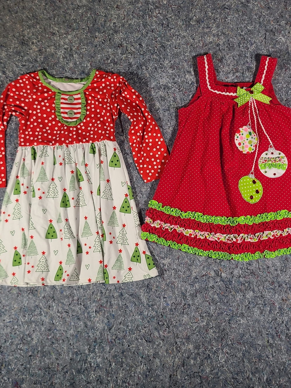 Girls Christmas Dress Bundle Size 4 & 5 Rare Editions Milk Loves Lily